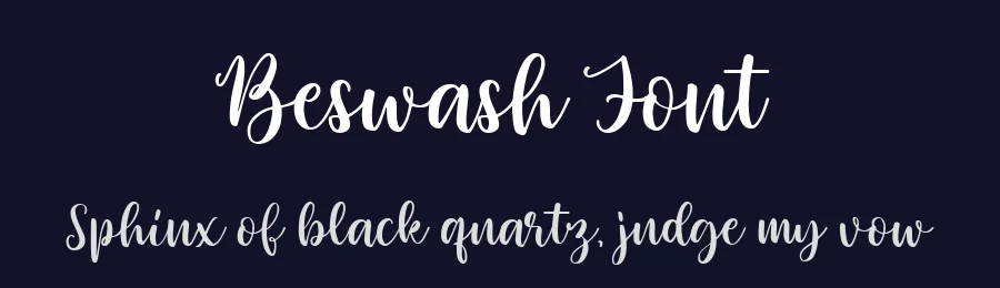 Beswash Font by metafontsy — Script Handwritten Font — thumbnail 2