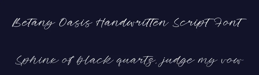 Betany Oasis Handwritten Script Font by Operatype.Co — Display Font — thumbnail 2