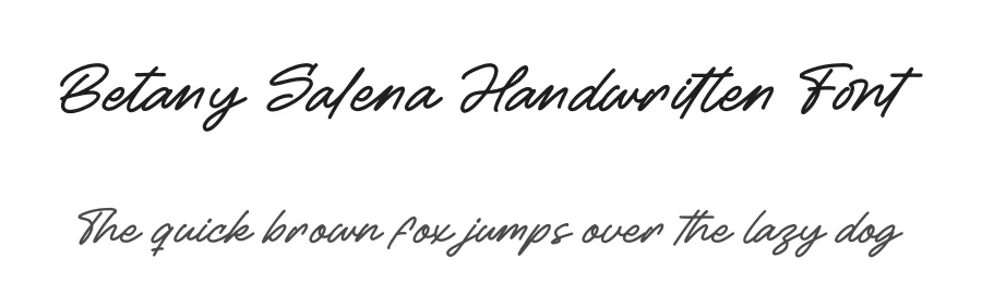 Betany Salena Handwritten Font by letterenastudios — Script Handwritten Font