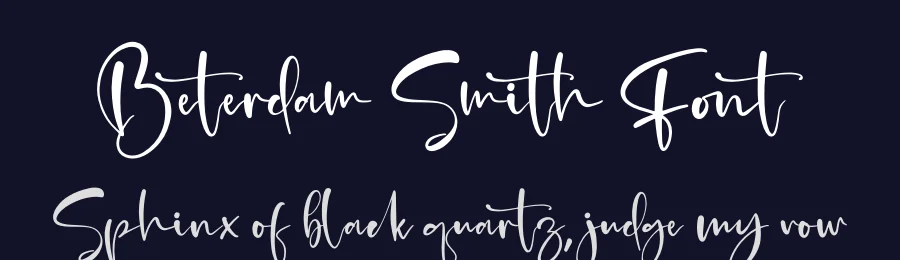 Beterdam Smith Font by perspectype — Script Handwritten Font — thumbnail 2