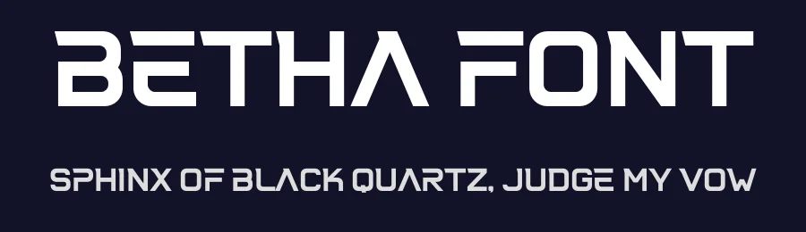 Betha Font by Aqeel_Art — Display Font — thumbnail 2