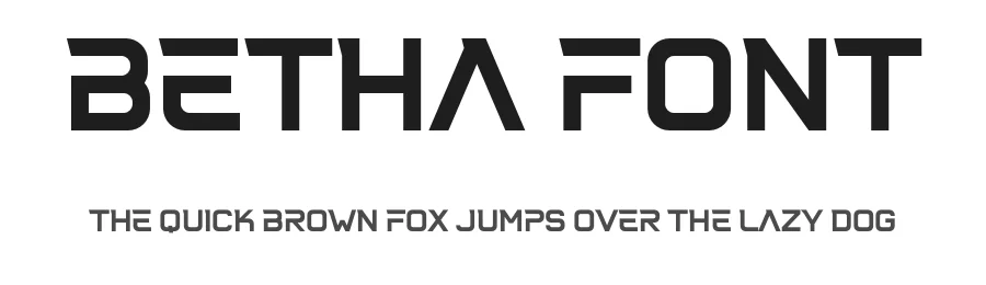 Betha Font by Aqeel_Art — Display Font