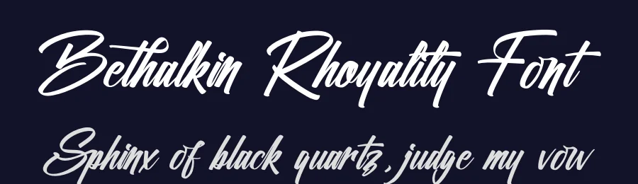 Bethalkin Rhoyality Font by stylishtype.co — Script Handwritten Font — thumbnail 2