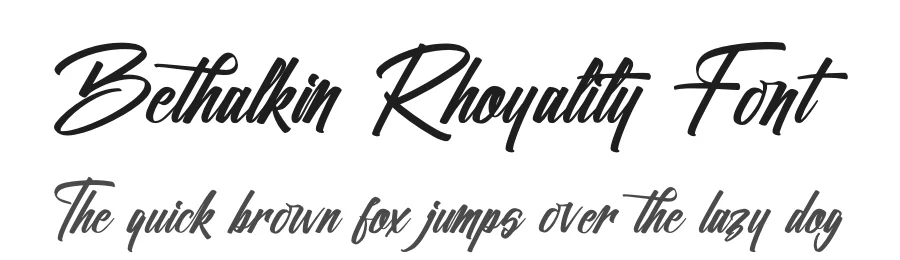 Bethalkin Rhoyality Font by stylishtype.co — Script Handwritten Font