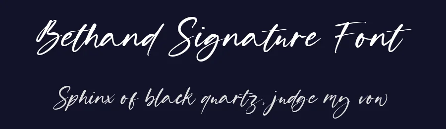 Bethand Signature Font by metafontsy — Script Handwritten Font — thumbnail 2