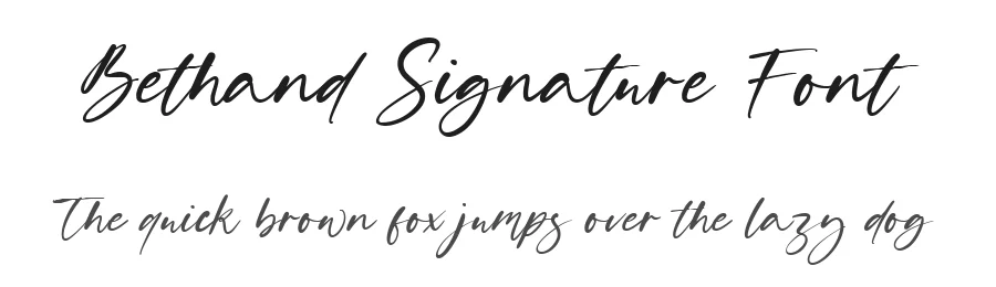 Bethand Signature Font by metafontsy — Script Handwritten Font