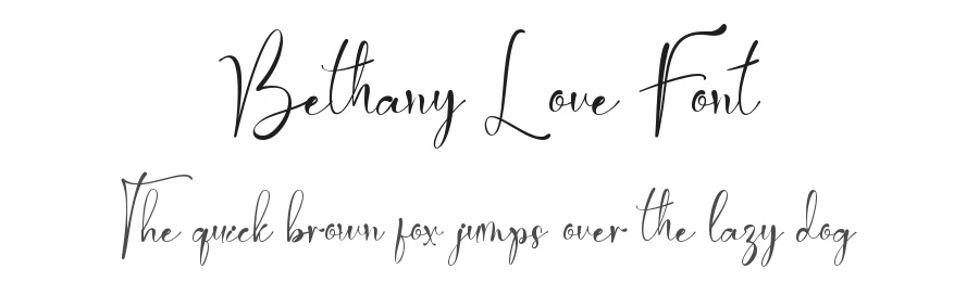 Bethany Love Font by Yoga Letter — Script Handwritten Font
