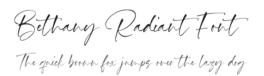 Bethany Radiant Font by Timur type — Script Handwritten Font