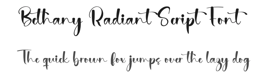 Bethany Radiant Script Font by freshtypeink — Script Handwritten Font