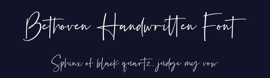 Bethoven Handwritten Font by fikryal — Script Handwritten Font — thumbnail 2