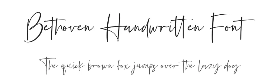 Bethoven Handwritten Font by fikryal — Script Handwritten Font