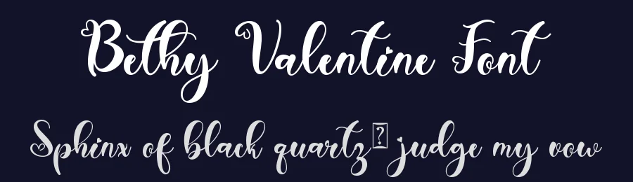Bethy Valentine Font by Yoga Letter — Script Handwritten Font — thumbnail 2