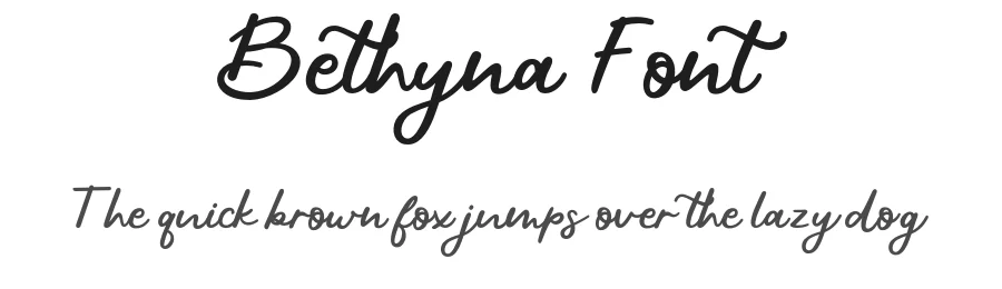 Bethyna Font by Suntype β Script Handwritten Font