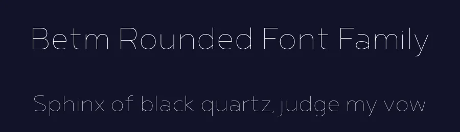 Betm Rounded Font Family by Typesketchbook — Sans Serif Font — thumbnail 2