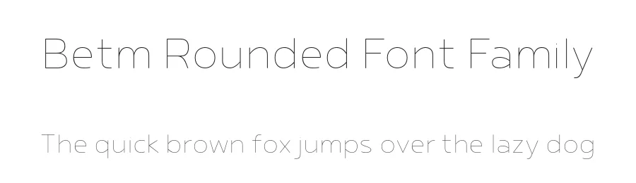 Betm Rounded Font Family by Typesketchbook — Sans Serif Font