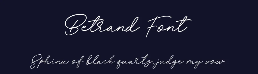 Betrand Font by Balevgraph Studio — Script Handwritten Font — thumbnail 2