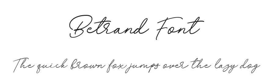 Betrand Font by Balevgraph Studio — Script Handwritten Font