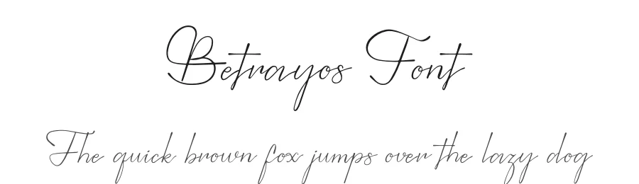 Betrayos Font by Gracetypestudio — Script Handwritten Font
