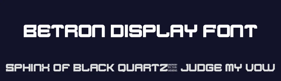 Betron Display Font by Din Studio — Display Font — thumbnail 2