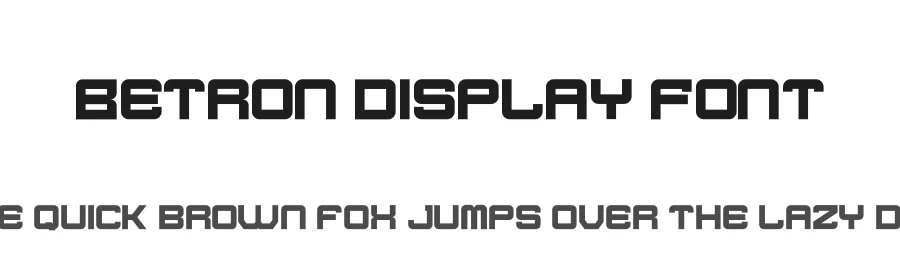 Betron Display Font by Din Studio — Display Font