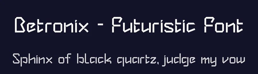 Betronix – Futuristic Font by NuType — Display Font — thumbnail 2
