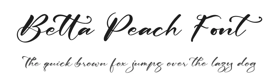 Betta Peach Font by letterfabric — Script Handwritten Font