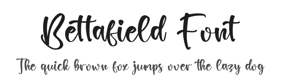 Bettafield Font by glorytype — Script Handwritten Font