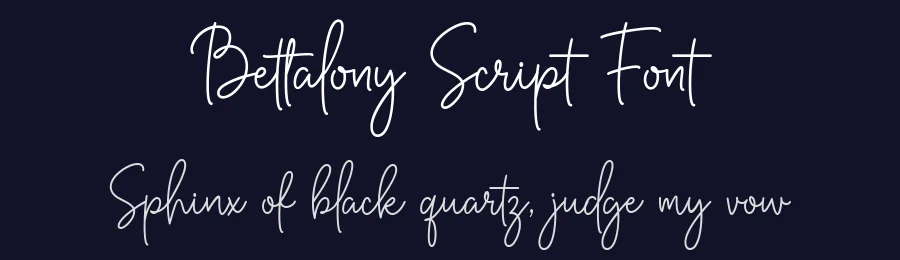 Bettalony Script Font by keithzo — Script Handwritten Font — thumbnail 2