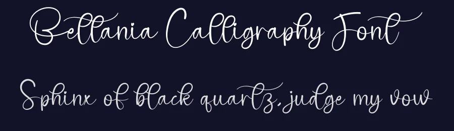 Bettania Calligraphy Font by creativeletter — Script Handwritten Font — thumbnail 2