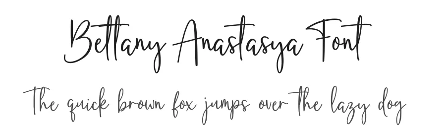 Bettany Anastasya Font by jimtypestudio — Script Handwritten Font