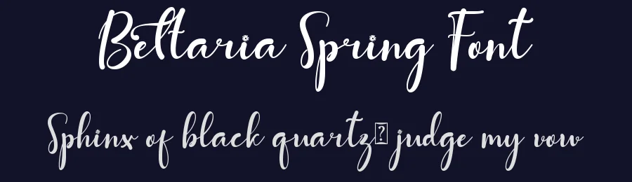 Bettaria Spring Font by Yoga Letter — Script Handwritten Font — thumbnail 2