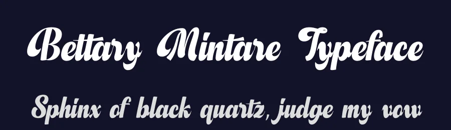 Bettary Mintare Typeface by timelesstype.co — Display Font — thumbnail 2