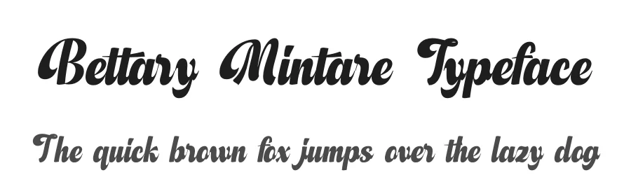 Bettary Mintare Typeface by timelesstype.co — Display Font