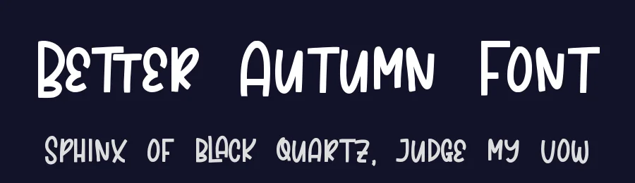 Better Autumn Font by qwrtype — Decorative Font — thumbnail 2