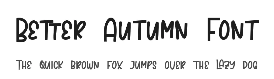 Better Autumn Font by qwrtype — Decorative Font