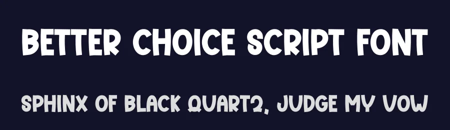 Better Choice Script Font by freshtypeink — Display Font — thumbnail 2