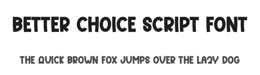 Better Choice Script Font by freshtypeink — Display Font