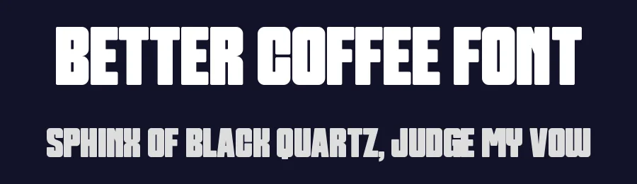 Better Coffee Font by Almairatype — Decorative Font — thumbnail 2