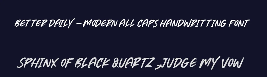 Better Daily – Modern All Caps Handwritting Font by letterenastudios — Script Handwritten Font — thumbnail 2