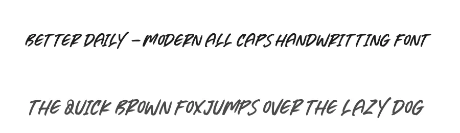 Better Daily – Modern All Caps Handwritting Font by letterenastudios — Script Handwritten Font