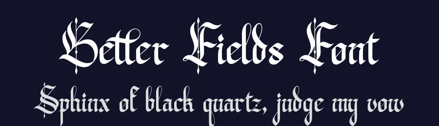 Better Fields Font by Denustudios — Blackletter Font — thumbnail 2