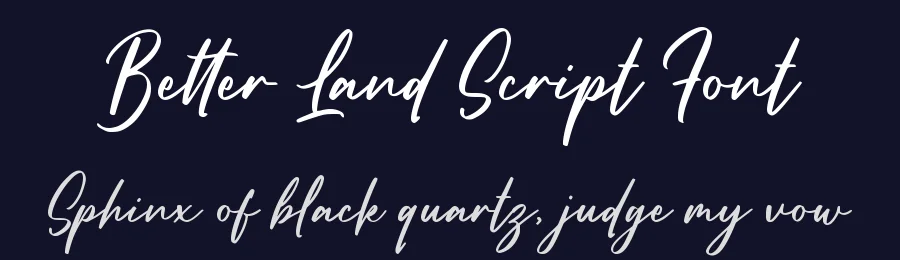 Better Land Script Font by nurfdesigns — Script Handwritten Font — thumbnail 2