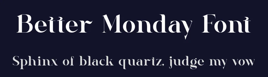 Better Monday Font by zafira.type — Serif Font — thumbnail 2