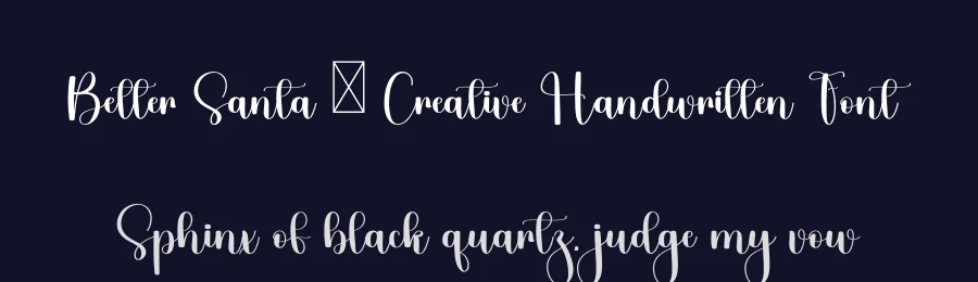 Better Santa – Creative Handwritten Font by freshtypeink — Script Handwritten Font — thumbnail 2