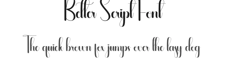Better Script Font by andikastudio — Script Handwritten Font