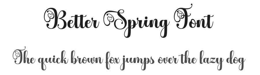 Better Spring Font by Letterfreshstudio — Script Handwritten Font