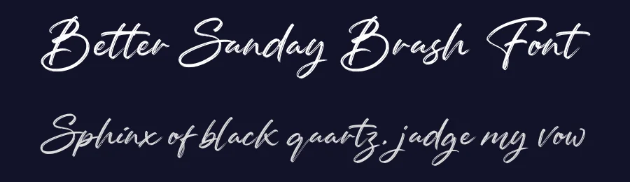 Better Sunday Brush Font by Inviline.co — Script Handwritten Font — thumbnail 2