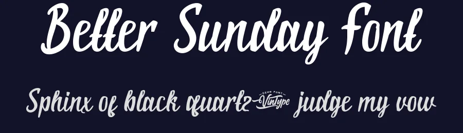 Better Sunday Font by VinType — Script Handwritten Font — thumbnail 2