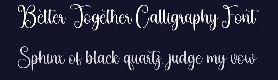 Better Together Calligraphy Font by creativeletter — Script Handwritten Font — thumbnail 2