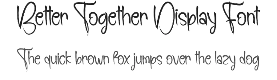 Better Together Display Font by andikastudio — Display Font